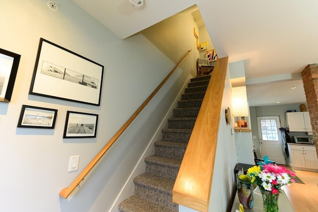 25 Taft St Unit 25, North Adams, MA 01247 - stairs with wood finished floors