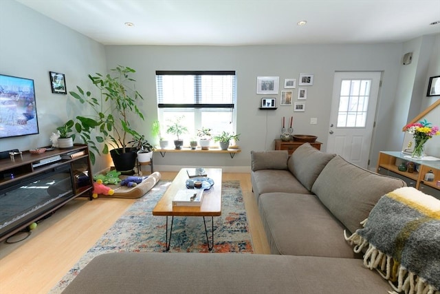 25 Taft St Unit 25, North Adams, MA 01247 - living room featuring wood finished floors and recessed lighting