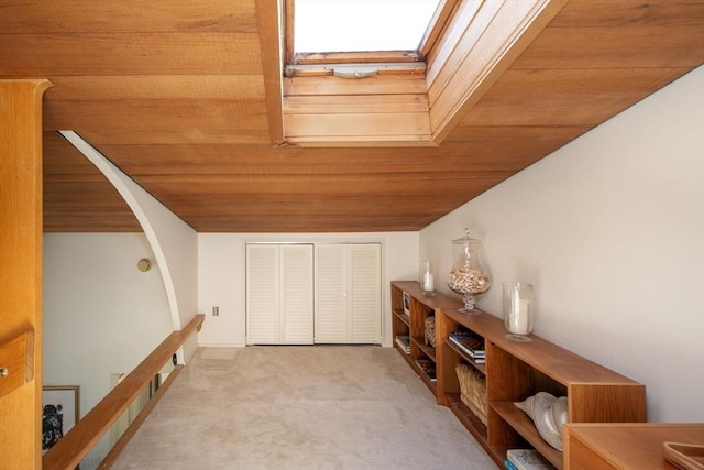 79 Myles View Dr, Duxbury, MA 02332 - additional living space featuring carpet, wood ceiling, and lofted ceiling