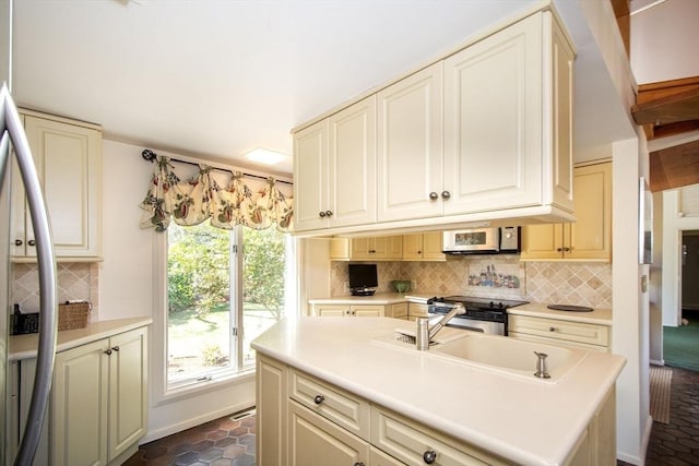 79 Myles View Dr, Duxbury, MA 02332 - kitchen featuring cream cabinets, plenty of natural light, and light countertops