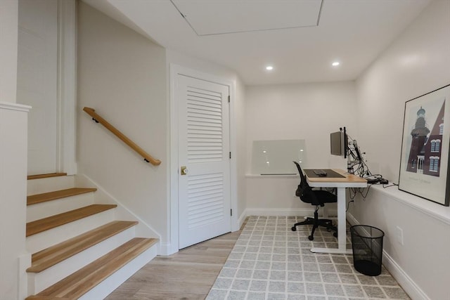 29 Regal St, Holliston, MA 01746 - office space with light wood finished floors, recessed lighting, and baseboards
