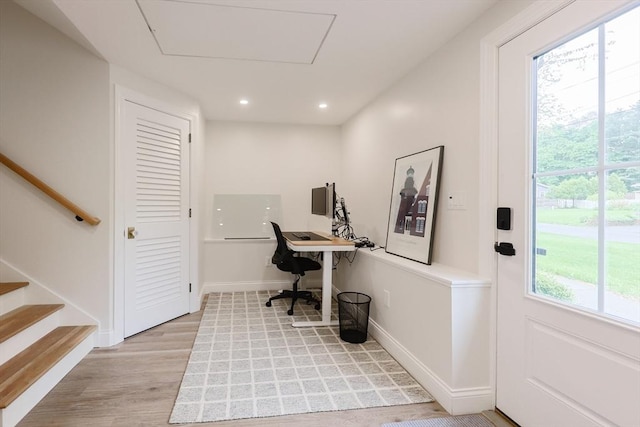 29 Regal St, Holliston, MA 01746 - office space with light wood-style floors, recessed lighting, and baseboards