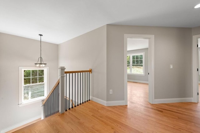 hall featuring light hardwood / wood-style floors