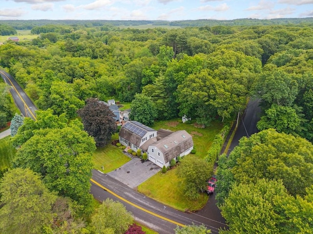 103 Central St, Newbury, MA 01922 - aerial view of a heavily wooded area