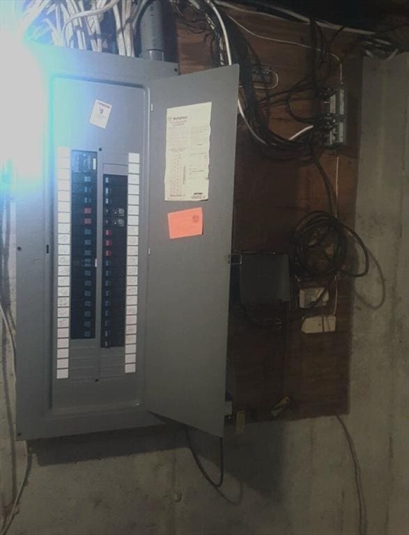 51 Nye Ln, Bourne, MA 02532 - utility room featuring electric panel
