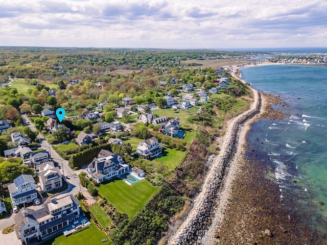 bird's eye view of expansive beach