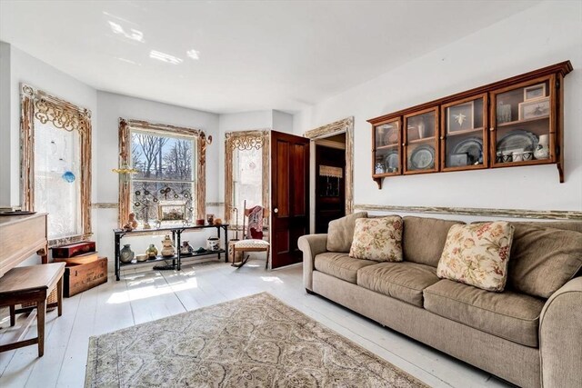 2241 Main St, Brewster, MA 02631 - living area with light wood-type flooring