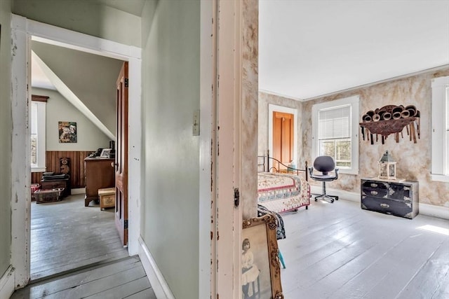 2241 Main St, Brewster, MA 02631 - hallway with wood-type flooring and baseboards