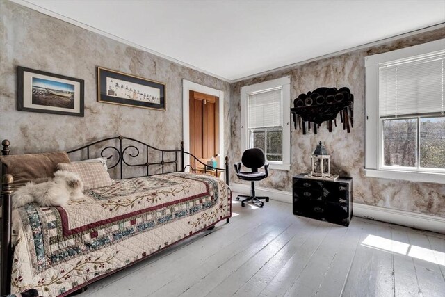 2241 Main St, Brewster, MA 02631 - bedroom with wood-type flooring and baseboards