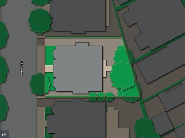 map / location featuring property boundaries highlighted