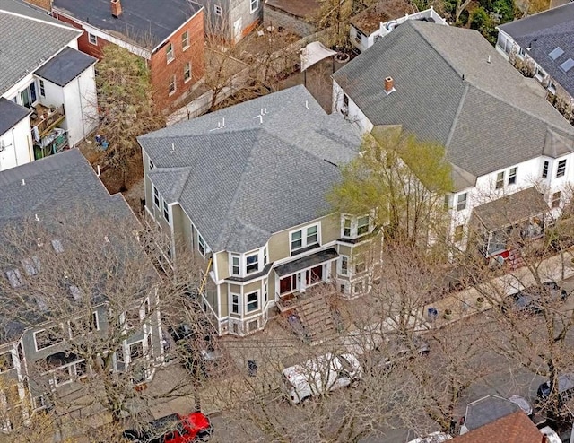 aerial view of residential area
