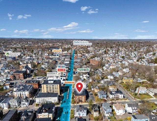 333 Main St, Melrose, MA 02176 - aerial view of property and surrounding area