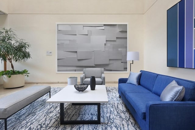 210 Nahanton St Unit 504, Newton, MA 02459 - living room featuring baseboards