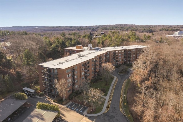 210 Nahanton St Unit 504, Newton, MA 02459 - aerial view of a forest and apartment complex