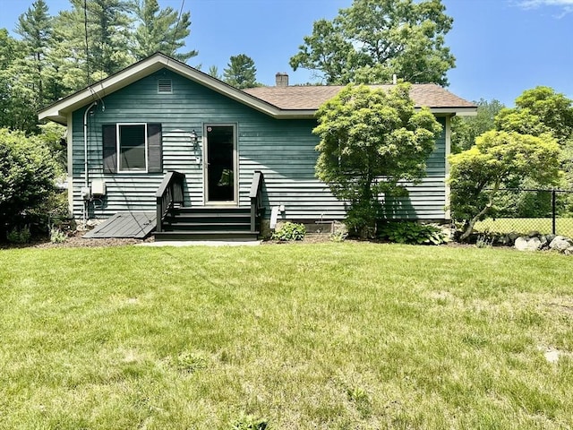 20 Benson St, Middleboro, MA 02346 - view of front of house with a chimney and a shingled roof