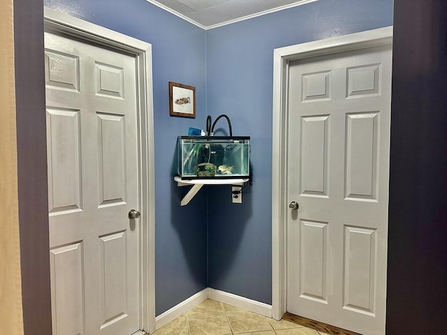 20 Benson St, Middleboro, MA 02346 - interior space featuring light tile patterned floors and crown molding