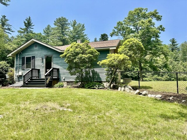 20 Benson St, Middleboro, MA 02346 - rear view of property with a shingled roof