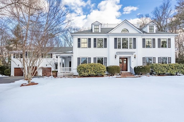 view of front of house featuring a garage