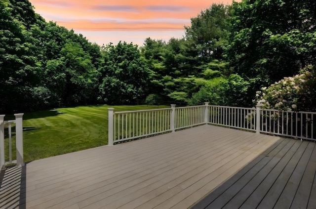 100 Gilbert St, Mansfield, MA 02048 - wooden deck featuring a yard