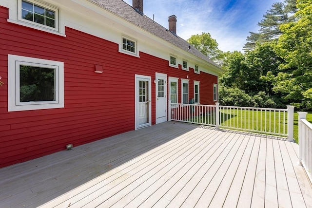 100 Gilbert St, Mansfield, MA 02048 - wooden terrace with a yard