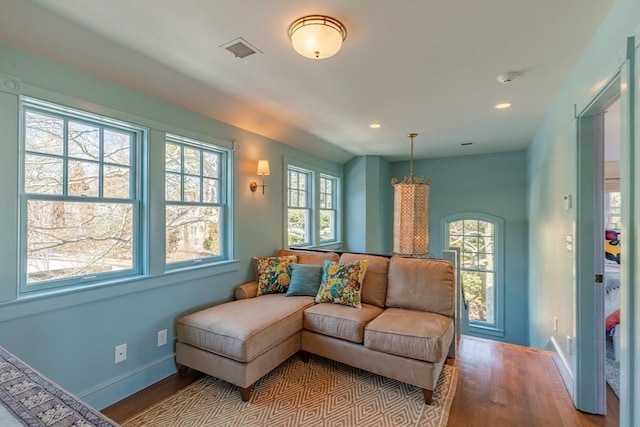 17 Mattarest Ln, Dartmouth, MA 02748 - living area featuring wood finished floors and recessed lighting