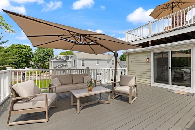 141 Jewett St Unit 2, Newton, MA 02458 - deck featuring an outdoor hangout area