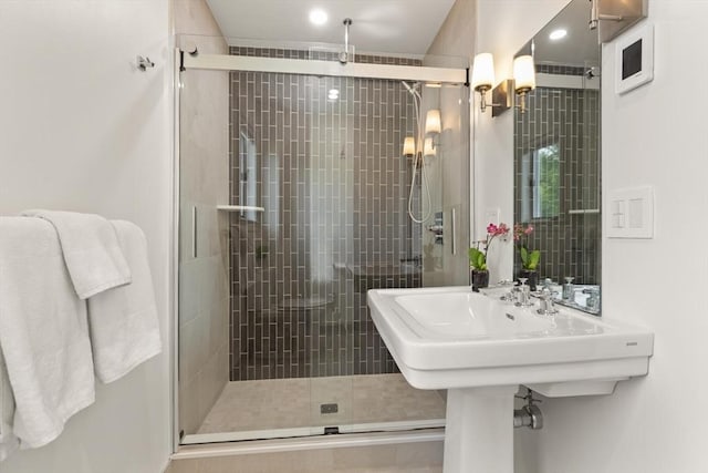 141 Jewett St Unit 2, Newton, MA 02458 - bathroom featuring a shower stall