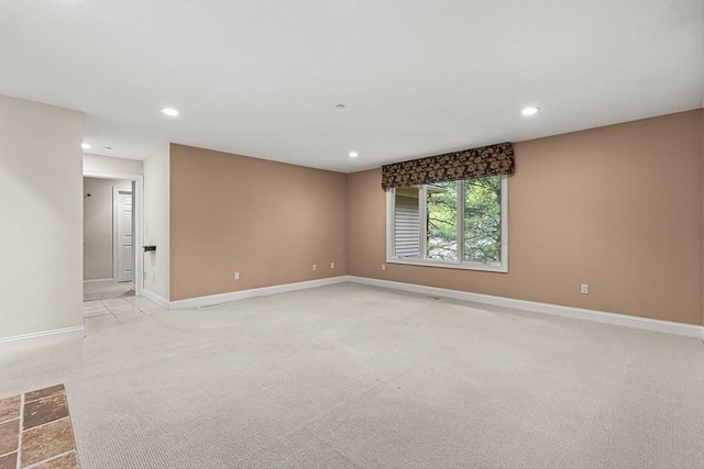 1205 Magnolia Dr Unit 1205, Wayland, MA 01778 - empty room featuring recessed lighting, light carpet, and baseboards