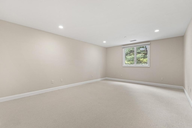 1205 Magnolia Dr Unit 1205, Wayland, MA 01778 - spare room with light carpet, baseboards, and recessed lighting