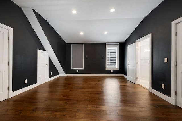 26 Newport St Unit 2, Boston, MA 02125 - additional living space featuring lofted ceiling, wood finished floors, recessed lighting, and baseboards