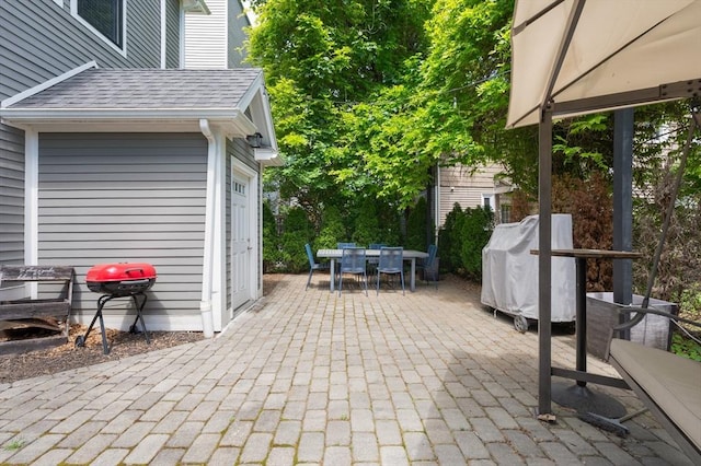 26 Newport St Unit 2, Boston, MA 02125 - view of patio with outdoor dining space and area for grilling