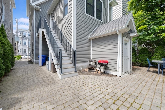 26 Newport St Unit 2, Boston, MA 02125 - view of patio with stairs