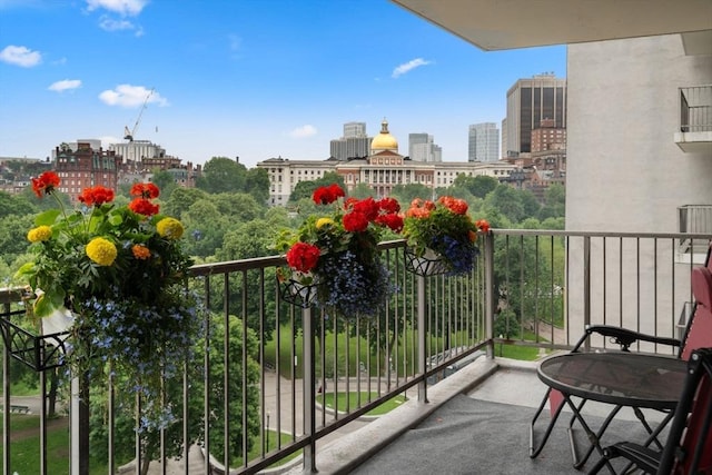 151 Tremont St Unit 9N, Boston, MA 02111 - balcony featuring a city view