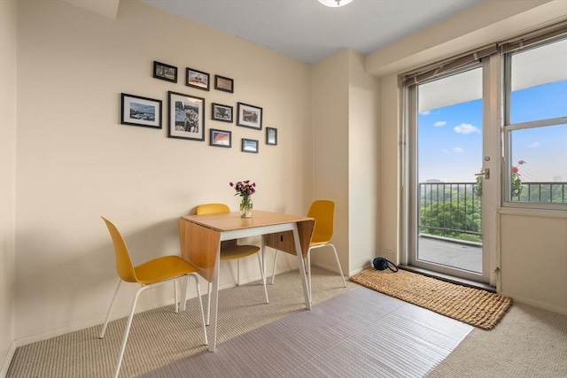 151 Tremont St Unit 9N, Boston, MA 02111 - carpeted dining area with baseboards