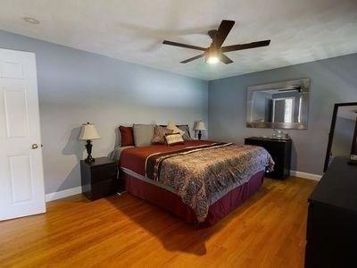 15 Northside Ct, Haverhill, MA 01830 - bedroom featuring wood finished floors and ceiling fan