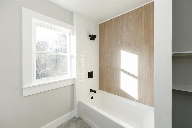 bathroom featuring shower / tub combination