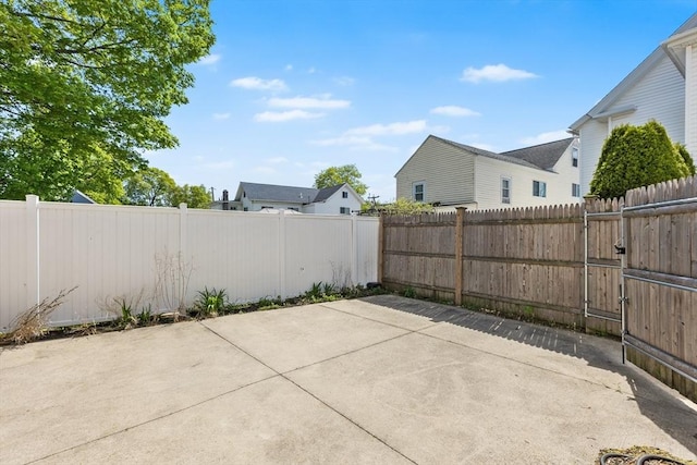 view of patio / terrace with a fenced backyard
