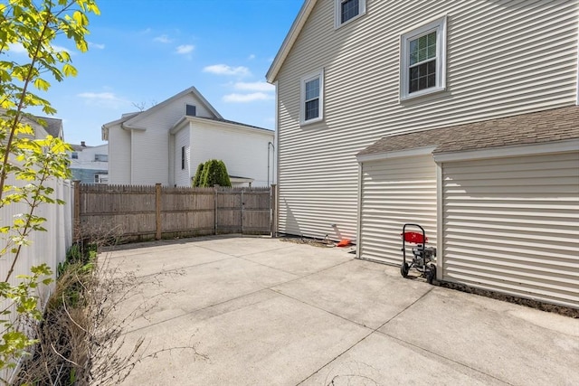 view of patio / terrace with fence