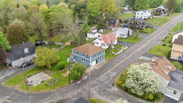 aerial view of residential area