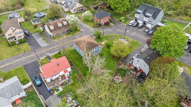 aerial perspective of suburban area