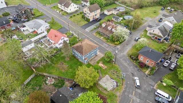 aerial view of residential area