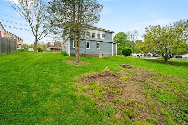 view of green lawn