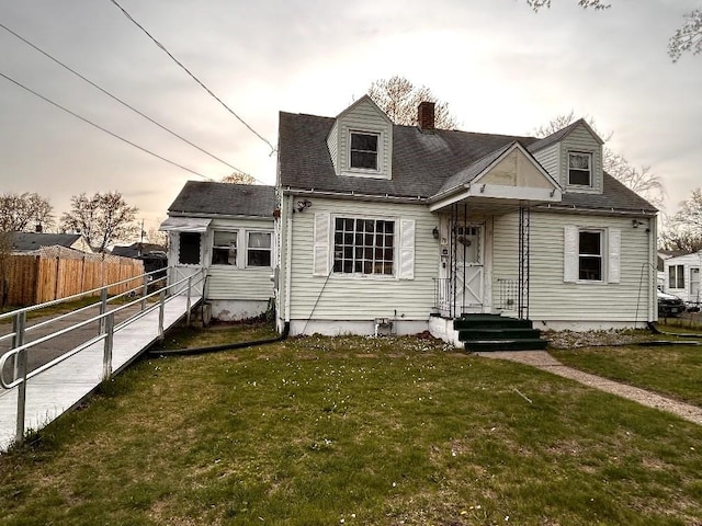 78 Massreco St, Springfield, MA 01109 - cape cod-style house featuring a chimney and roof with shingles
