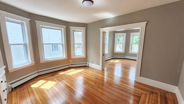 97-99 Blaisdell St Unit 2, Haverhill, MA 01832 - unfurnished room featuring light wood-style flooring and a baseboard heating unit