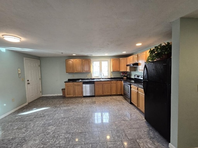 kitchen featuring sink and appliances with stainless steel finishes