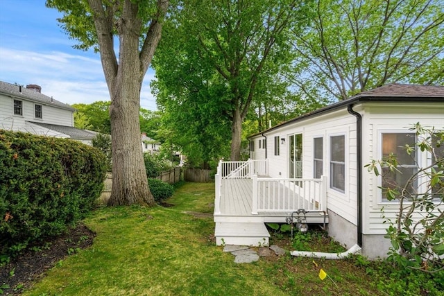 26 Parsons Dr, Swampscott, MA 01907 - view of yard with a deck