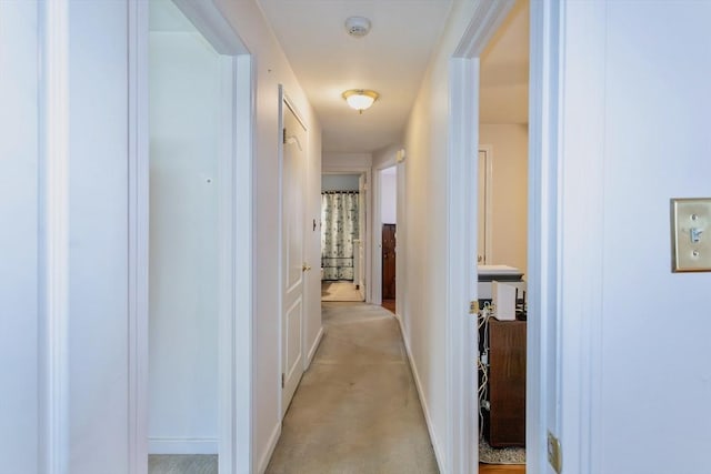 hallway with baseboards