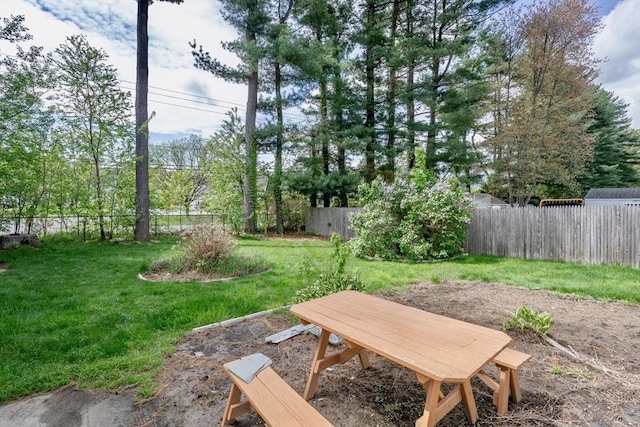 view of yard