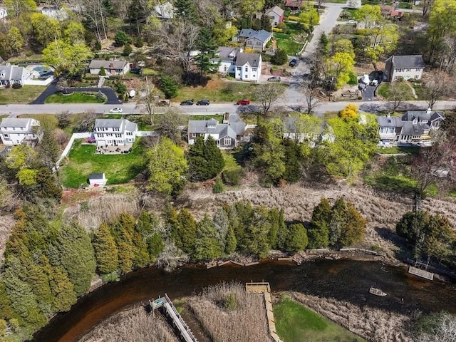 drone / aerial view featuring a residential view