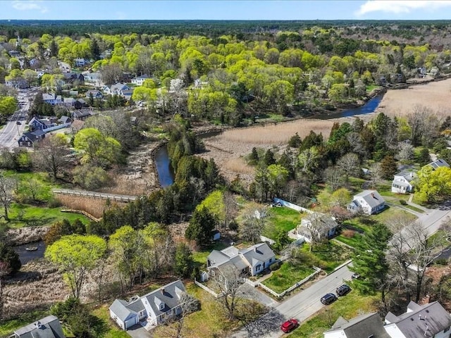 drone / aerial view with a residential view